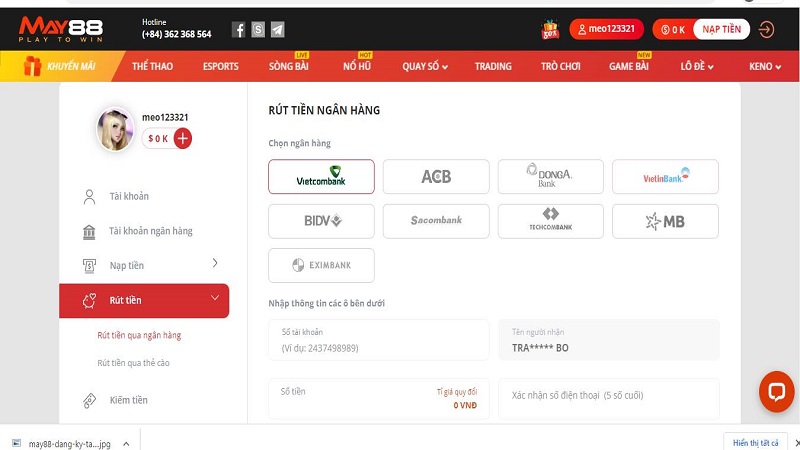 Hướng dẫn kiểm tra thông tin Tk88